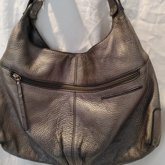 Vintage Perlina Leather Handbag/Tote/Satchel - Picture 3 of 5